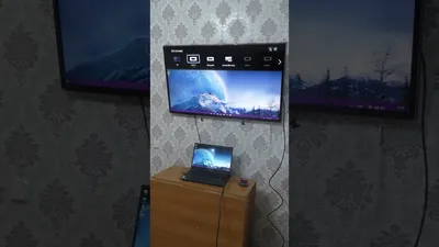 Как вывести изображение с ноутбука на телевизор по HDMI.Как передать  изображение с ноутбука на TV - YouTube