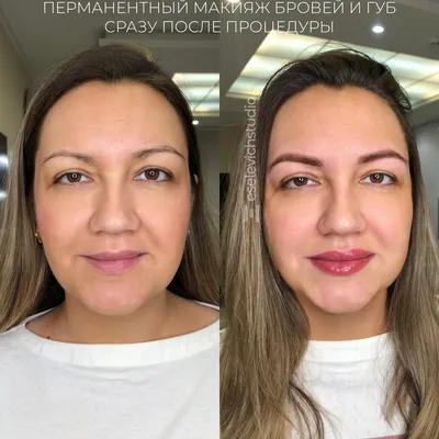 Фотографии перманентного татуажа губ до и после: выбор размера