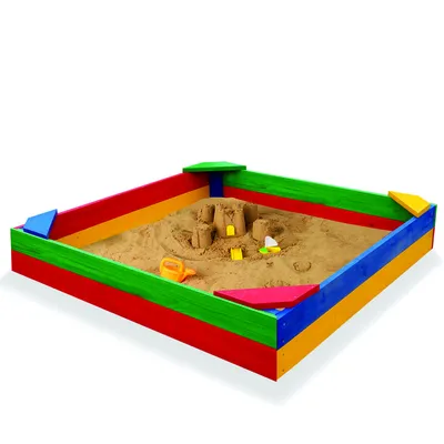 Детская песочница с лавочками и крышей | Купить песочницу для детей