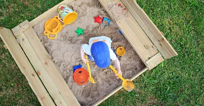 Детская песочница на даче своими руками | Про Дачу и Здоровье | Дзен