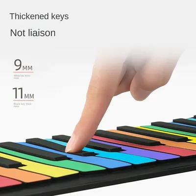 Портативное складное пианино, 49 клавиш, электронное пианино, клавиатура  для начинающих | AliExpress