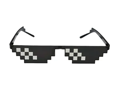 Пиксельные черные очки из Майнкрафт! Восьмибитные 8 бит солнцезащитные очки.  (ID#655564483), цена: 117 ₴, купить на Prom.ua