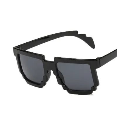 Солнцезащитные пиксельные очки Майнкрафт (белые)