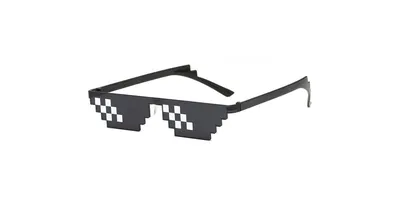 Пиксельные очки крутости мем пластиковые майнкрафт КАРТОФАН 21011920 купить  в интернет-магазине Wildberries