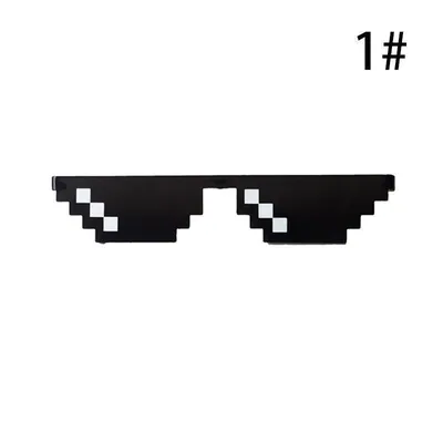 Очки Minecraft солнцезащитные пиксельные Черный (ID#1850444011), цена: 163  ₴, купить на Prom.ua