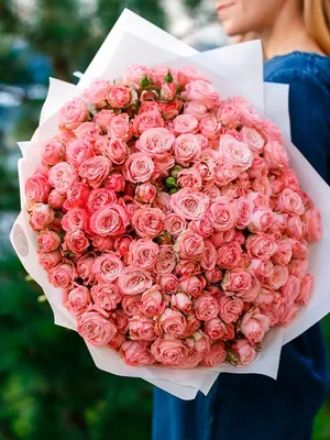 Купить букет из 24 пионовидных роз в Уфе