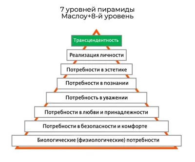 Пирамида потребностей Маслоу, потребности человека