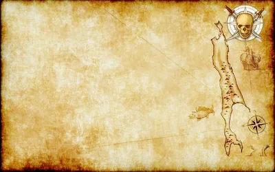 старая пиратская карта сокровищ на белом фоне Иллюстрация штока -  иллюстрации насчитывающей землеведение, старо: 230427163