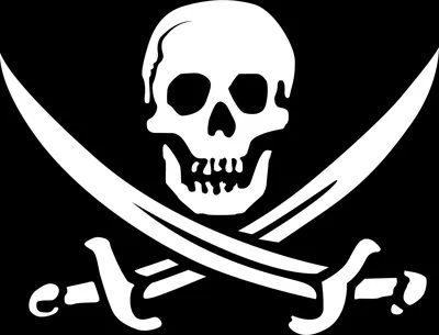 Пиратский Череп — стоковая векторная графика и другие изображения на тему  Пират - Пират, Череп с костями, Белый - iStock