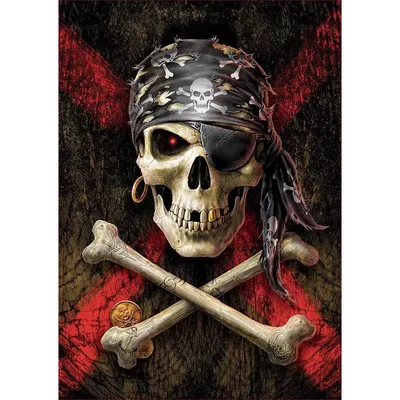 Шар \"Пиратский череп\" 76 см