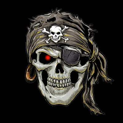 Фотография Пиратского черепа с мечом