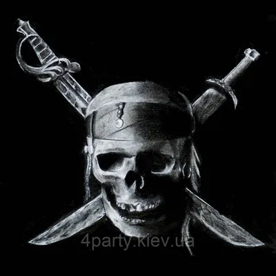 Пиратский череп на золотом фоне: фотография в формате WebP