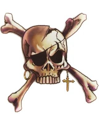 Картинка Пиратский череп в маске