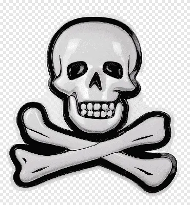 Фотография Пиратского черепа с пиратским флагом