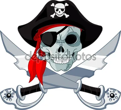 Пиратский череп: красивое изображение для постера