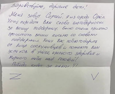 Здравствуй, дорогой солдат: в летних школьных лагерях написали письма  участникам СВО :: Krd.ru