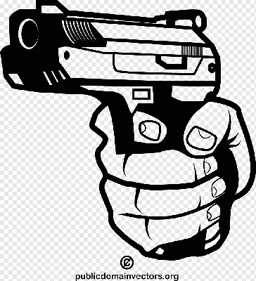Картинка пистолета в руке: уникальная перспектива