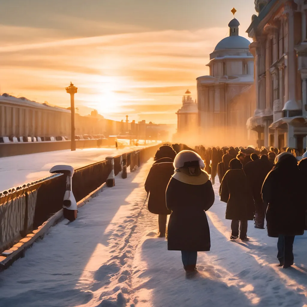 Фотосессия в Питере зимой