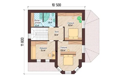 582B «Вотчина» - проект одноэтажного дома, в классическом стиле, с гаражом:  цена | Купить готовый проект с фото и планировкой