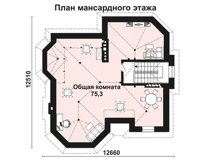 Проект дома AS-1330 из газобетона с цокольным этажом, мансардой и эркером