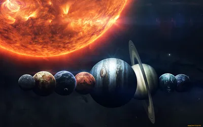 невероятные планеты солнечной системы освещенные на черном холсте 3d  визуализации, Венера, Уран, Плутон фон картинки и Фото для бесплатной  загрузки