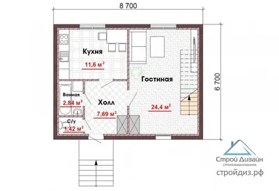 Практичный проект 2х этажного дома простой формы с низкой крышей, с гаражом  для 2 автомобилей – подходит для большой семьи. За… | Проект дома, Дом,  Двухэтажные дома