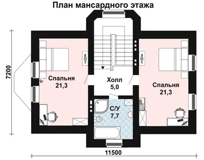 Проект двухэтажного дома AS-152-2 с мансардой и гаражом из газобетона