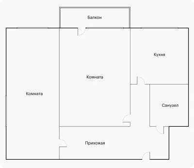 Планировка 1-й (Однокомнатной) Квартиры + (210+ ФОТО) | План маленького дома,  Проектирование дома, Дизайн крошечного дома