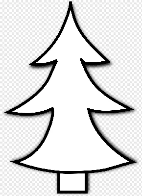 Елка Черно-белая Дед Мороз, Сосна Бесплатно, белый, лист, симметрия png |  PNGWing