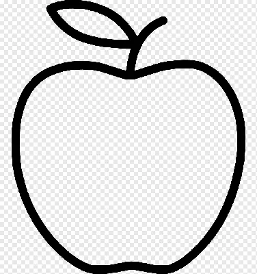 Рисунок черно белый яблоко - 47 фото