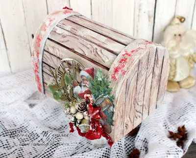 Ящик деревянный \"Почта Деда Мороза\"