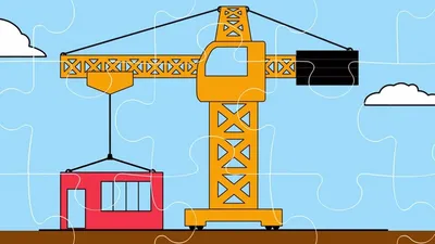 Подъемный кран картинки для детей