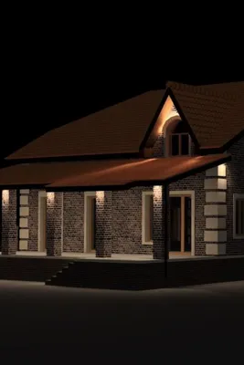 Освещение фасада дачи, архитектурная подсветка частного дома, architectural  lighting | Освещение веранды, Дом снаружи, Дом