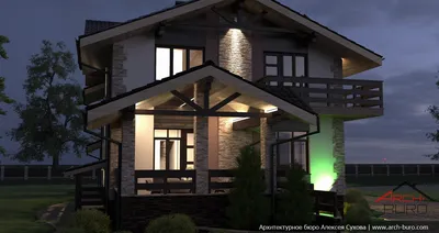 5 идей для подсветки деревянного дома