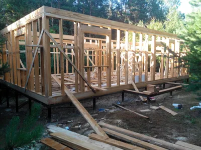 Поэтапное строительство каркасного дома | Пикабу
