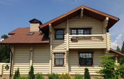 Покраска дома из клееного бруса: как и чем покрасить фасад? - блог Holz  House