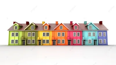 Современные Небольшие Цветные Дома Построенные В Сельской Местности —  стоковые фотографии и другие картинки Балкон - iStock