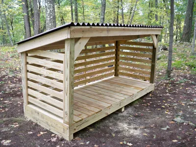 100 лучших идей: поленница (дровяник) в доме и на даче на фото | Backyard  sheds, Firewood shed, Backyard shed
