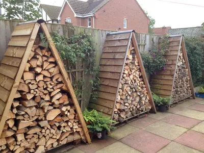 Как можно оригинально сложить дрова на даче | Школа садовода | Дзен