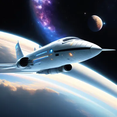 Космический корабль, полёт,космос,…» — создано в Шедевруме