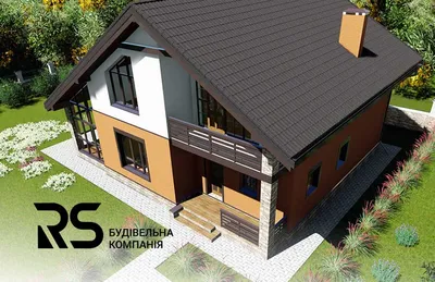 Проекты домов полторашек :: План дома 1.5 этажа во Львове