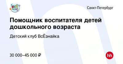 Сядь-посиди. Вакансия помощник воспитателя. Первые впечатления. | Йошкин  Дом | Дзен