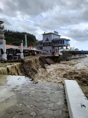 Наводнение в Туапсинском районе Краснодарского края, фото и видео - 12 июля  2023 - 72.ру