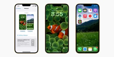 Как поставить разные обои на iOS 16