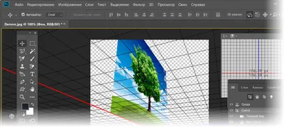 Как в Photoshop повернуть картинку в пространстве | IT-Actual.ru