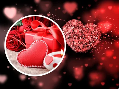 Дети в день Святого Валентина. Мальчик целует девочку 5 лет сердца старого,  держа красный мяч Стоковое Фото - изображение насчитывающей поцелуи, день:  208250686