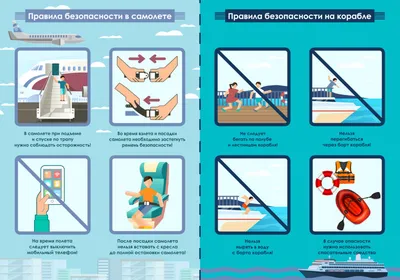 Правила безопасного поведения в самолете