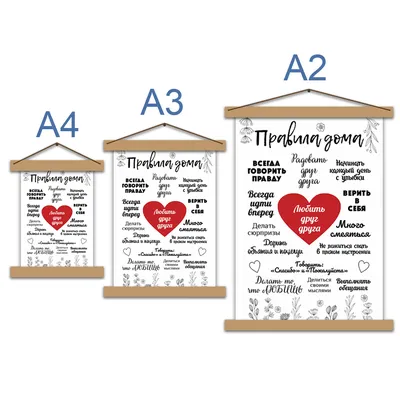 Табличка Правила дома в интернет-магазине Ярмарка Мастеров по цене 600 ₽ –  JG376BY | Слова, Сочи - доставка по России
