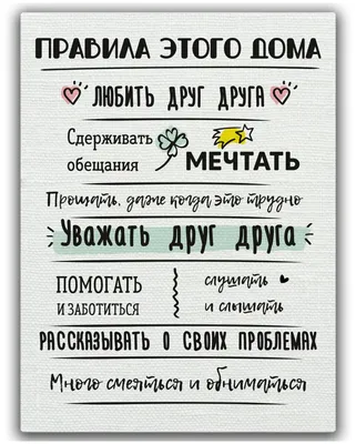 Характеристики модели Картина на холсте \"Правила этого дома Белый\". Картина  для интерьера дома. Картина на холсте 30х40. — Картины, постеры, гобелены,  панно — Яндекс Маркет