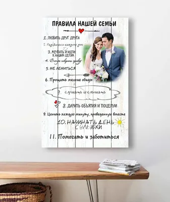 Постер (плакат) Family rules | Правила семьи – Ленбагет